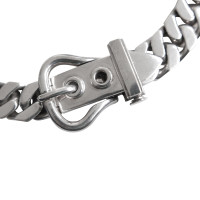 Hermès Sterling Silver Belt Buckle Necklace