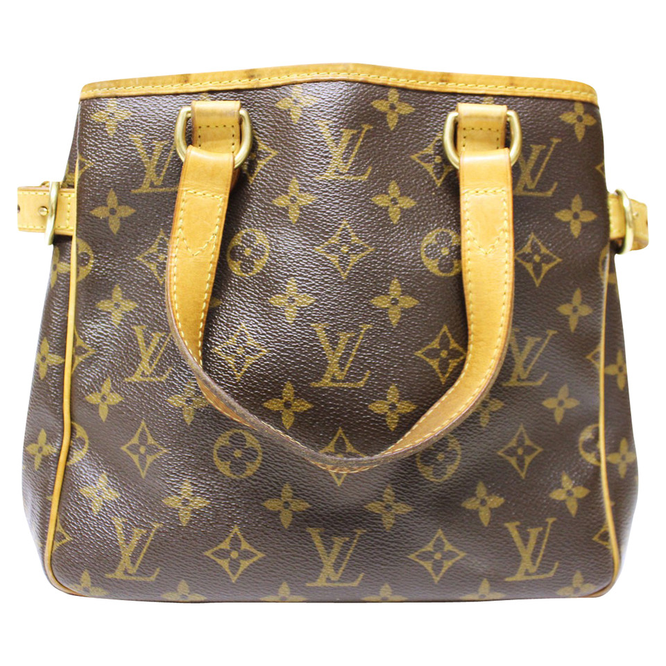 Louis Vuitton Shopper in Tela in Marrone