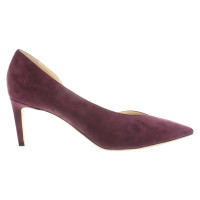 Jimmy Choo Pumps/Peeptoes en Cuir en Bordeaux