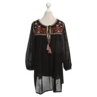 French Connection Embroider tunic in black