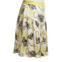 Laurèl Silk skirt with floral print