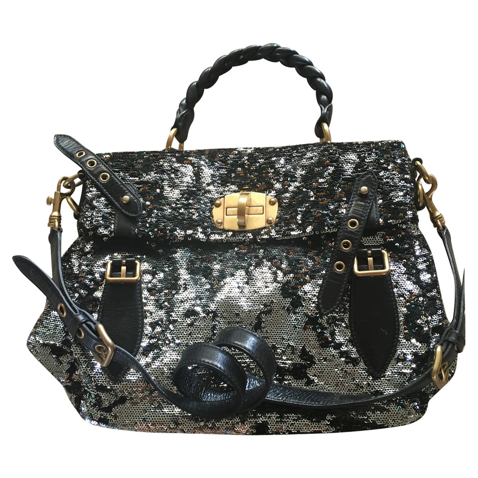 Miu Miu Sac à main avec garniture de paillettes