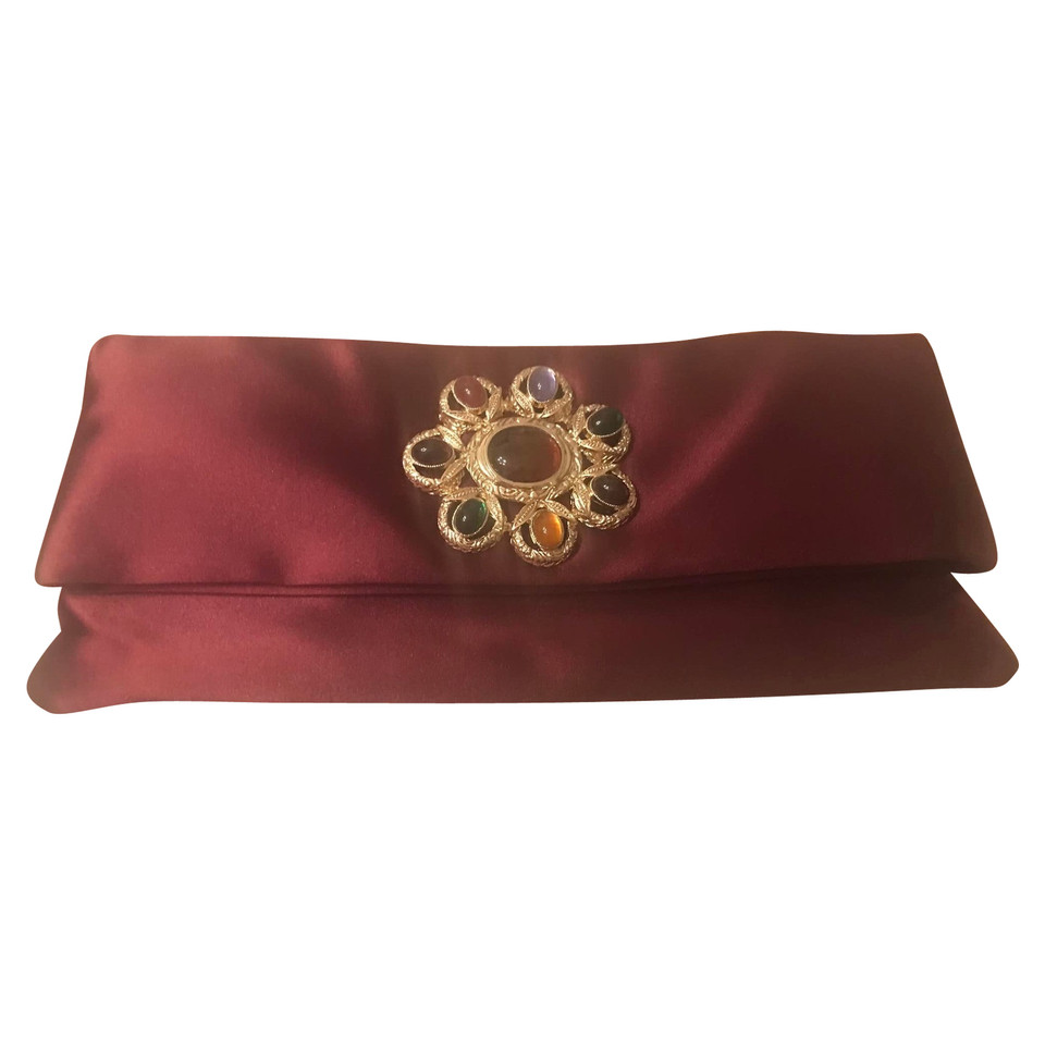Love Moschino Clutch Bag in Bordeaux