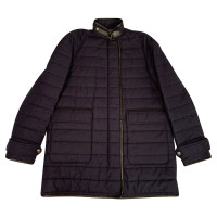 Burberry Jacke/Mantel aus Baumwolle in Blau