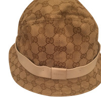 Gucci Hoed/Muts Canvas in Beige
