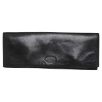 Aigner Leder-Clutch in Schwarz