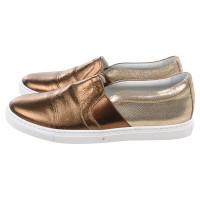 Lanvin Sneakers aus Leder in Gold