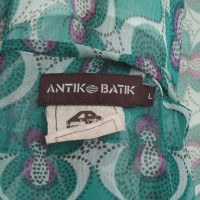 Antik Batik Seidenkleid mit Muster