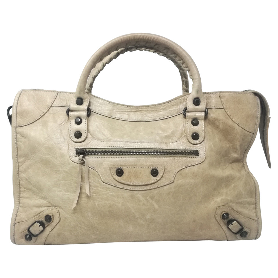 Balenciaga Tote bag in Pelle in Beige