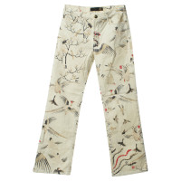 Just Cavalli Pants with Oriental Vogelprint