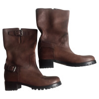 Prada Biker boots in brown