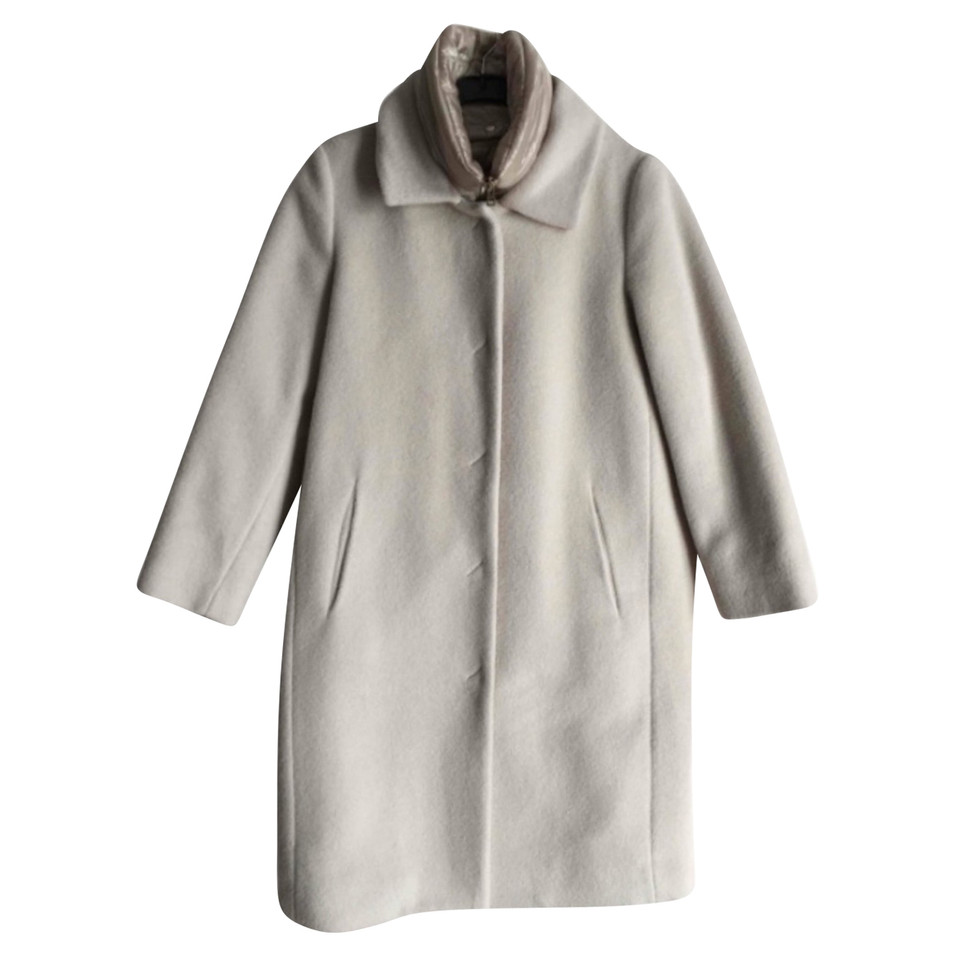 Herno Jacke/Mantel aus Wolle in Taupe
