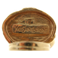 Yves Saint Laurent Goldfarbener Ring mit Zierstein