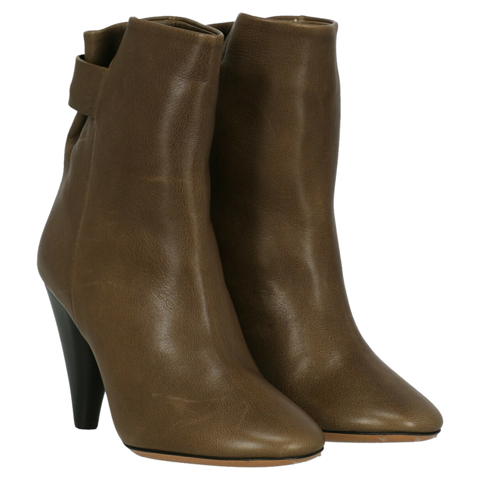 Isabel Marant Bottines en Cuir en Kaki