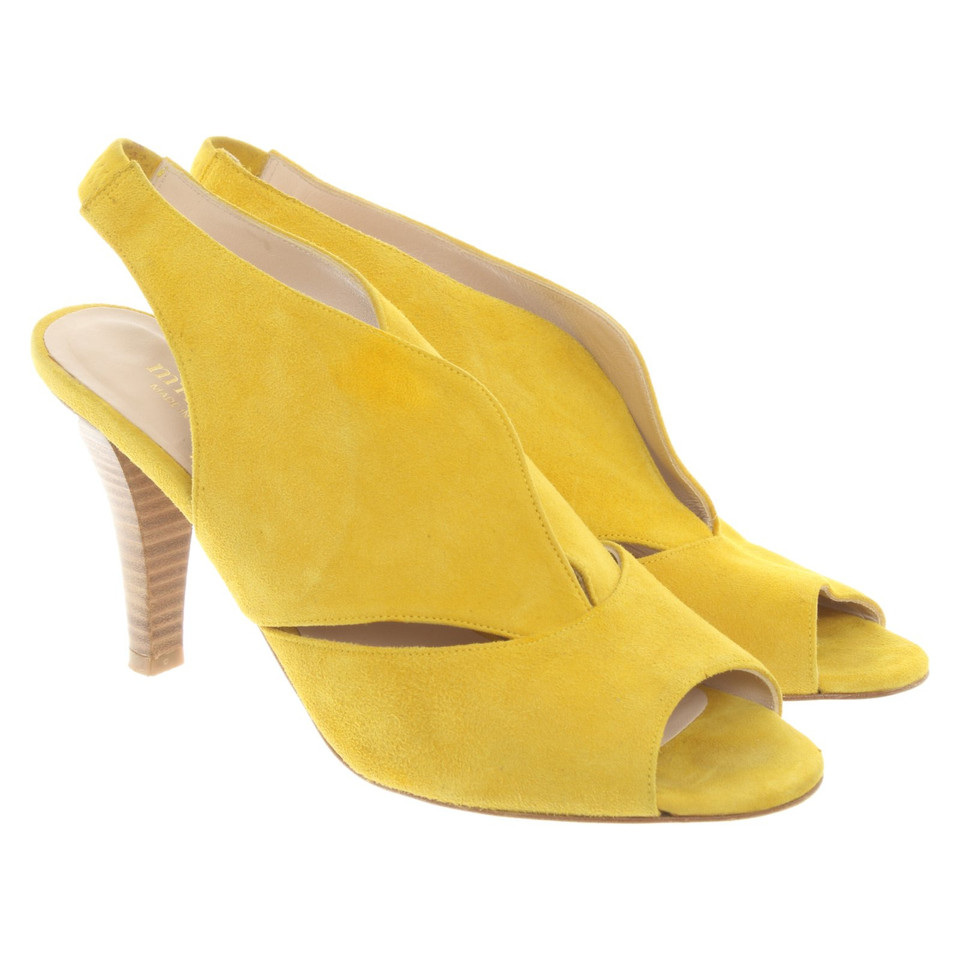 Minelli Pumps/Peeptoes en Cuir en Jaune