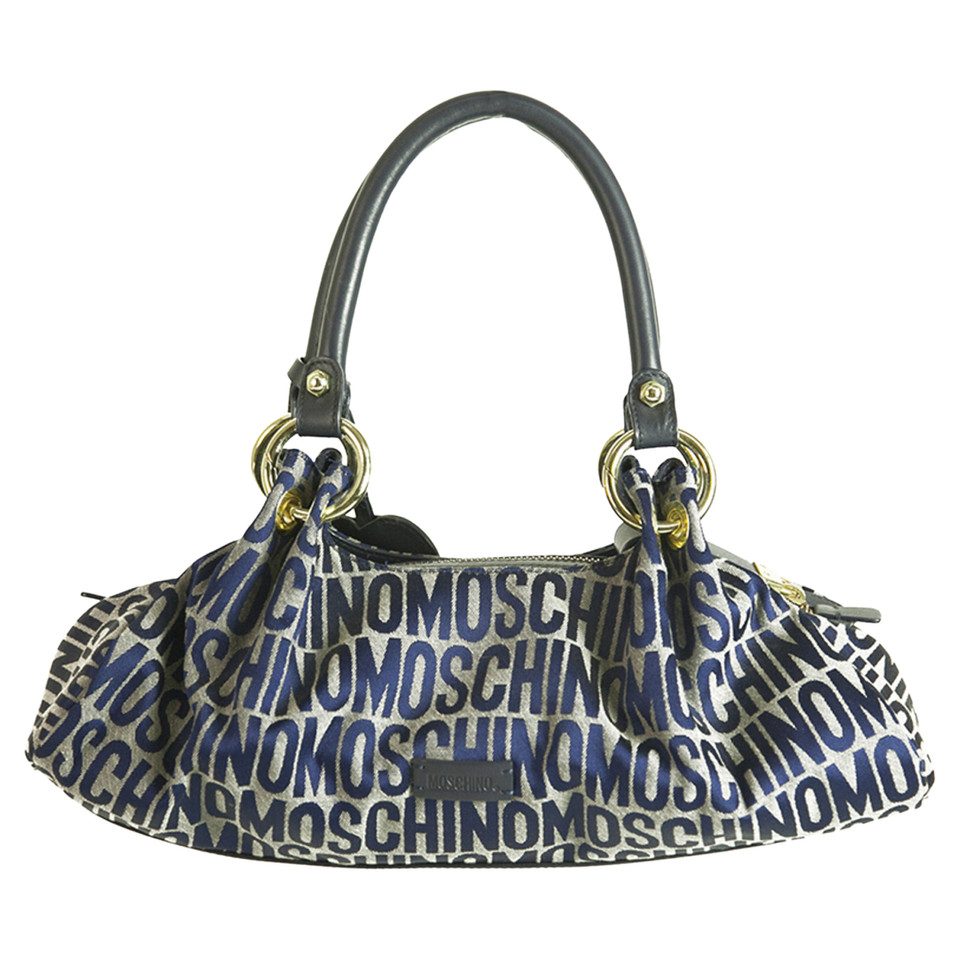 Moschino Shoulder bag Canvas in Blue