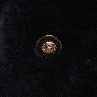 Gianni Versace Mantel in Blau-Grau