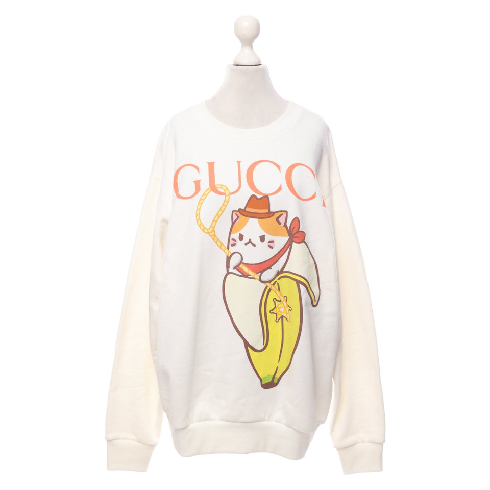 Gucci Top en Coton en Crème