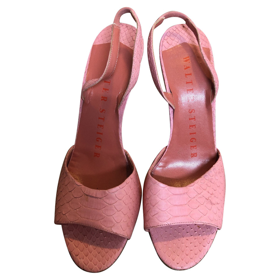 Walter Steiger Sandals Leather in Pink