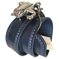 Fausto Colato Belt Leather in Blue