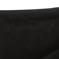 Marc Cain Wild leather trousers in black
