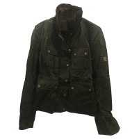 Belstaff Jacke/Mantel aus Baumwolle in Grün