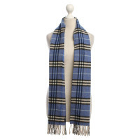 Burberry Blue checkered scarf