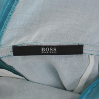 Hugo Boss Top in seta in turchese