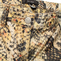 Isabel Marant Corduroy trousers with print