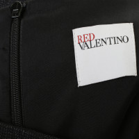 Red Valentino Donker grijze jurk met decoratieve strik