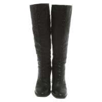 Vic Matie Boots Leather in Black