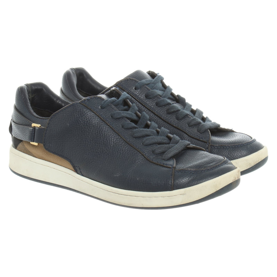 Burberry Trainers Leather in Blue
