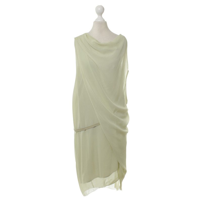 Helmut Lang zijden jurk in mint Green