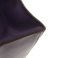 Hermès Kelly Clutch Leather in Violet