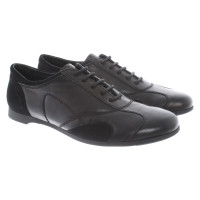 Jil Sander Sneakers aus Leder in Schwarz