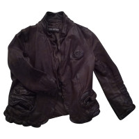 Neil Barrett Veste/Manteau en Cuir en Marron