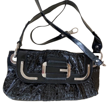 Guess Clutch Bag Patent leather in Black