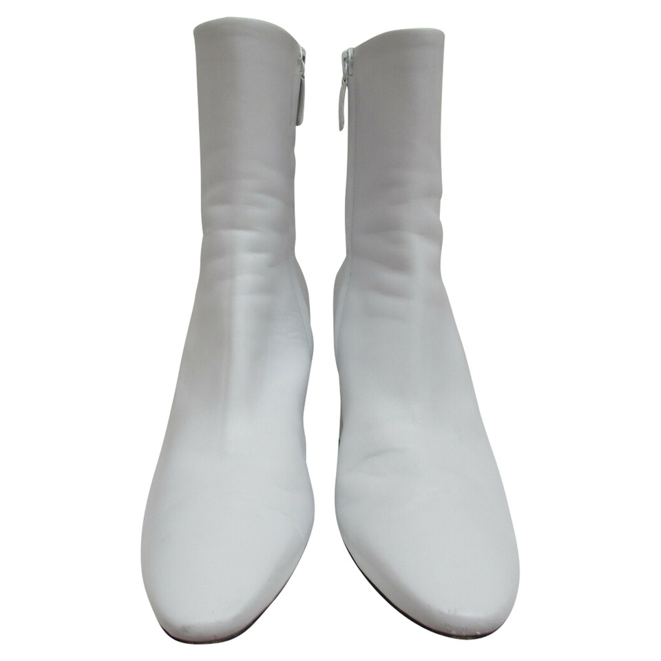 Balenciaga Stiefeletten aus Leder in Weiß