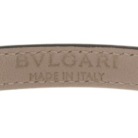 Bulgari Leather bracelet with rhinestone