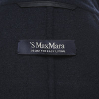 Max Mara Mantel in Dunkelblau