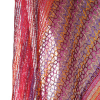 Missoni poncho tricotée Multicolor