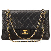 Chanel Mademoiselle Leer in Zwart