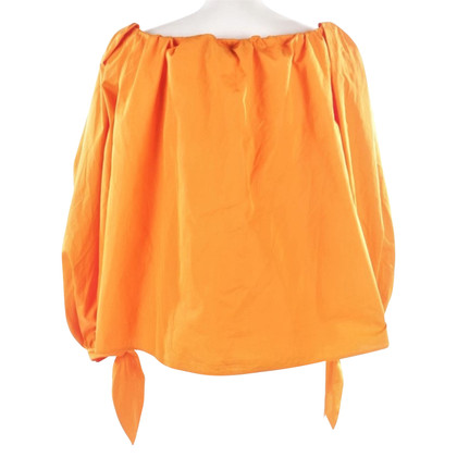 Yves Saint Laurent Blazer Cotton in Orange