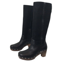 Ugg Australia Bottes en Cuir en Noir