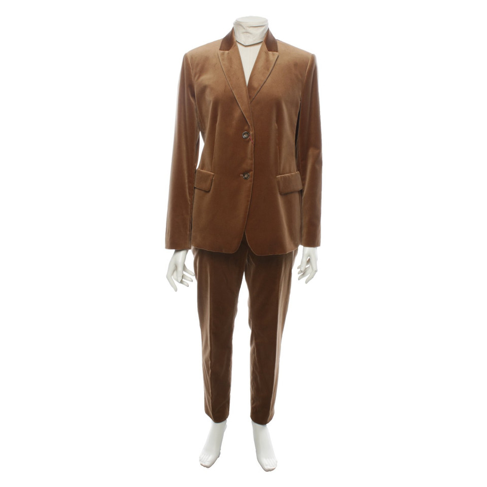 Max Mara Suit Cotton in Brown