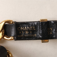 Chanel Ceinture en noir / or