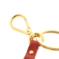 Prada Medaillon-Schlüsselanhänger mit Saffiano-Leder