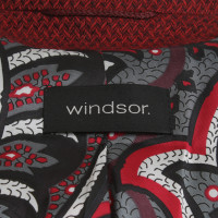 Windsor Blazer in rood/zwart