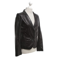 Sly 010 Leather Blazer in Black