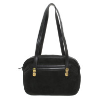 Christian Dior Handtasche aus Wildleder in Schwarz